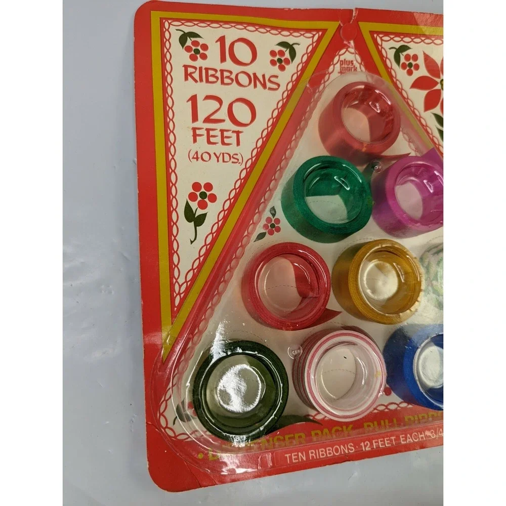 Plus Mark Vintage Christmas Ribbon lot American Greetings R02016 USA‎